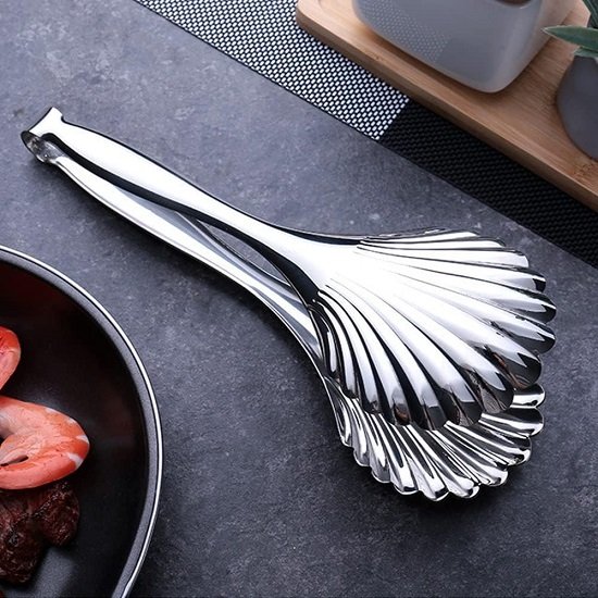 Buffet Salad Serving Tongs, 12 inch Catering Chef Food Salad BBQ Serving Utensils, Set of 2(stainless steel)