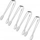 Mini Serving Tongs, Small Serving Utensils for Catering, Kitchen Tongs, Food-Grade Premium 304 Stainless Steel Tongs, (4.5" Appetizer Tongs)